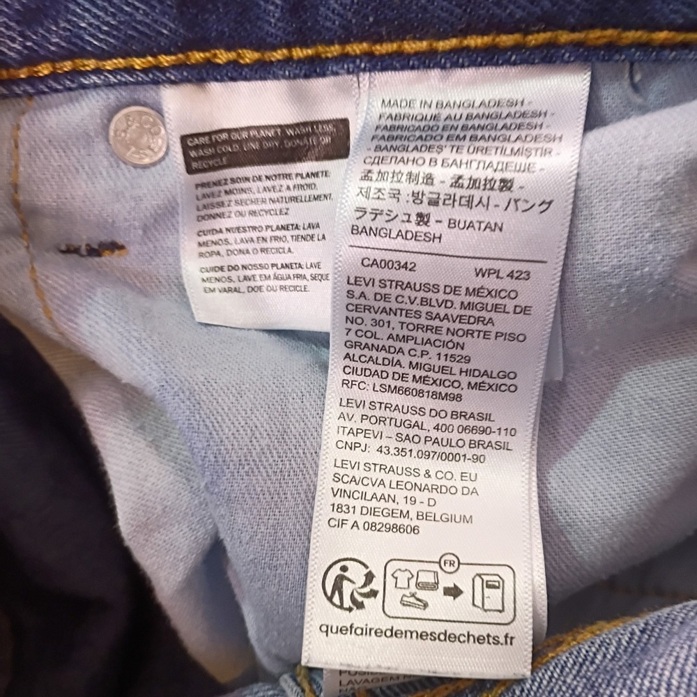 Levis 550 Relaxed Fit Tapered Leg Blue Denim Jeans Mens 38x29 Medium Wash - Picture 5 of 16